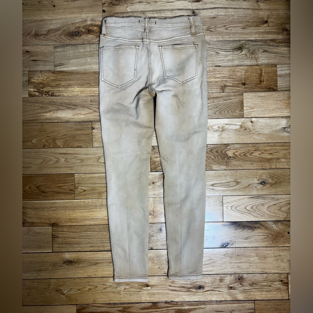 Free People Tan Straight Leg Jeans Women’s [Size 25] Boho Neutral Denim - Picture 2 of 5